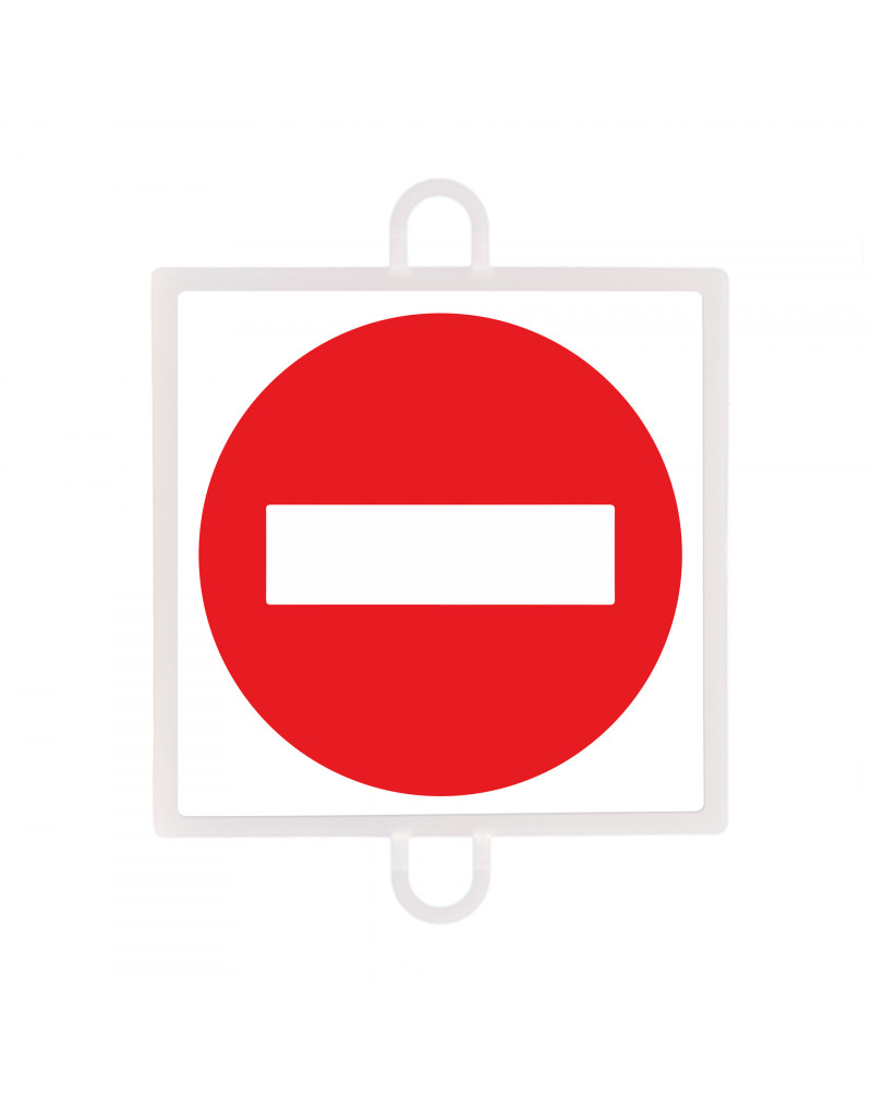 Panel de señalización tráfico de prohibición nº 1 (dirección contraria)