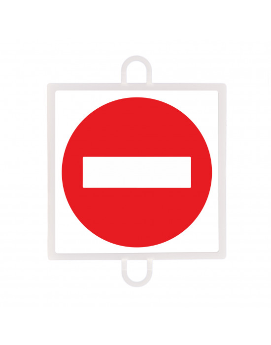 Panel de señalización tráfico de prohibición nº 1 (dirección contraria)
