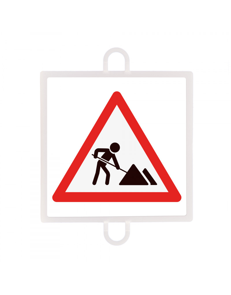 Panel de señalizacion trafico de peligro nº 7 (obras)