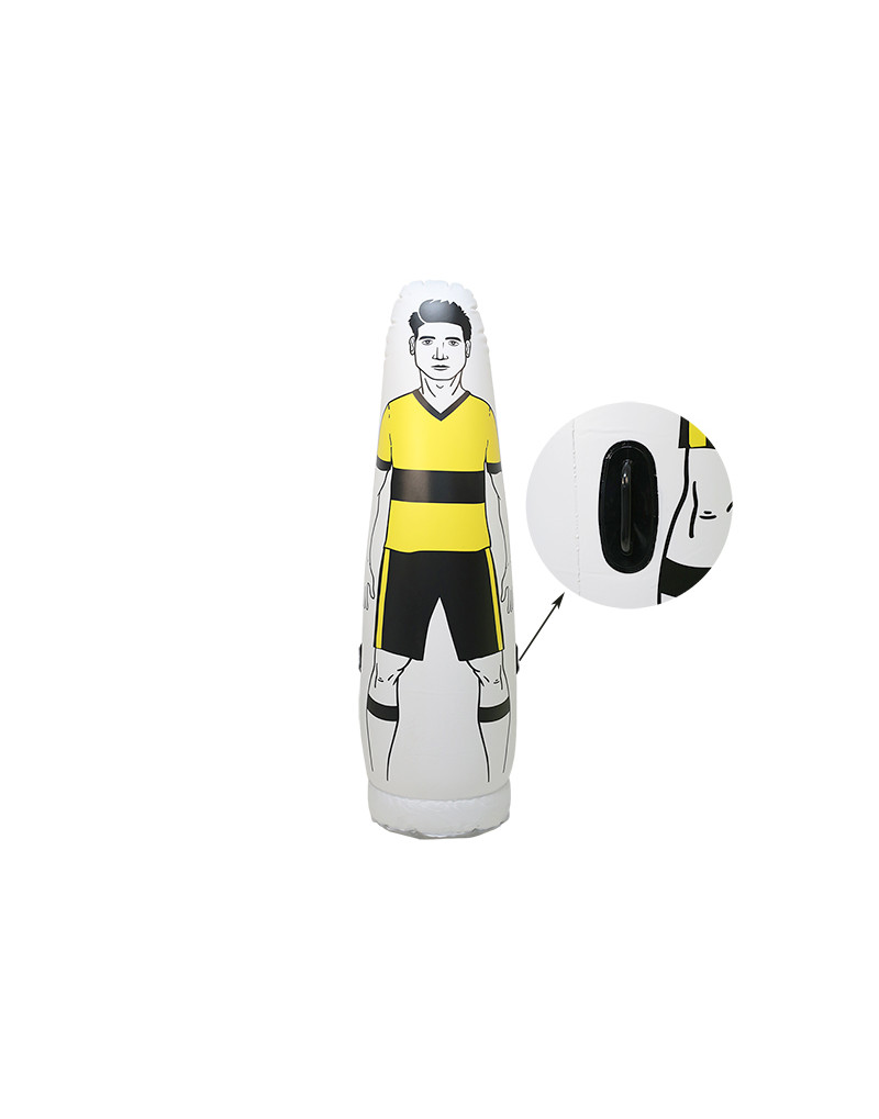 Jugador barrera hinchable amarillo flúor