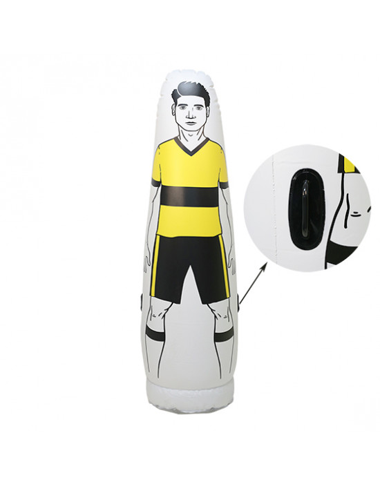 Jugador barrera hinchable amarillo flúor