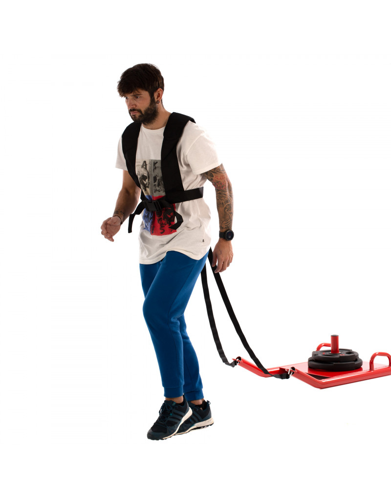 Trineo entrenamiento para discos olímpicos