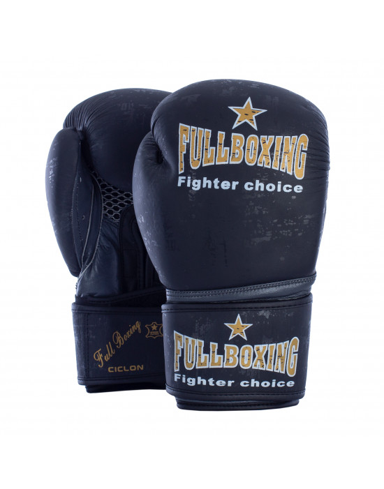 Par de guantes boxeo fullboxing piel natural ciclón
