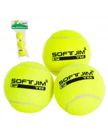 BOLSA 3 PELOTAS DE TENIS SOFTEE INICIACIÓN DELUXE