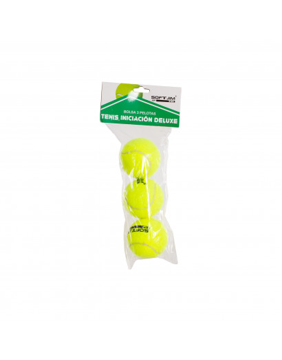 BOLSA 3 PELOTAS DE TENIS SOFTEE INICIACIÓN DELUXE