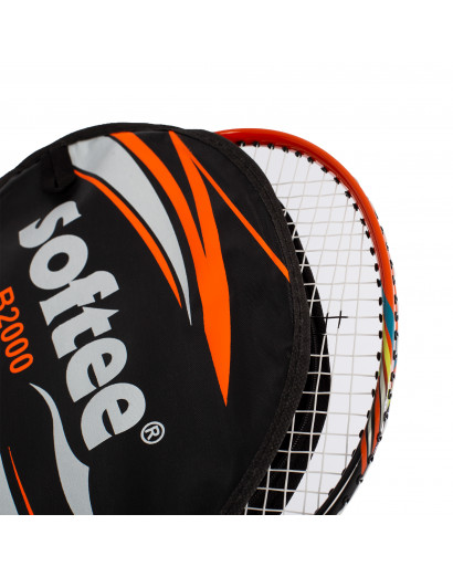 RAQUETA BADMINTON SOFTEE B2000 NARANJA