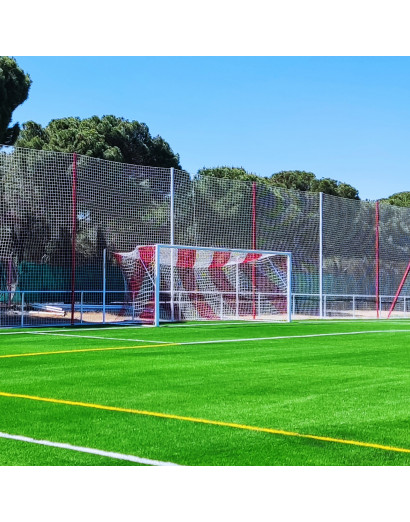 JUEGO REDES FUTBOL 11 4 MM POLIPROPILENO MALLA 120 TIPO CAJÓN BICOLOR