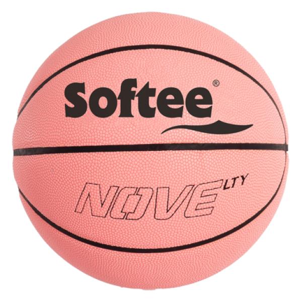 Balón Baloncesto Cuero Softee Pink Basket
