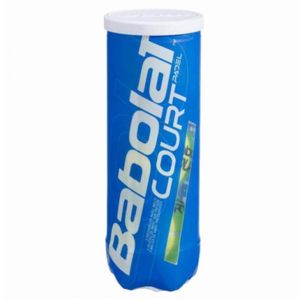 Bote de 3 Pelotas Babolat Court Pádel