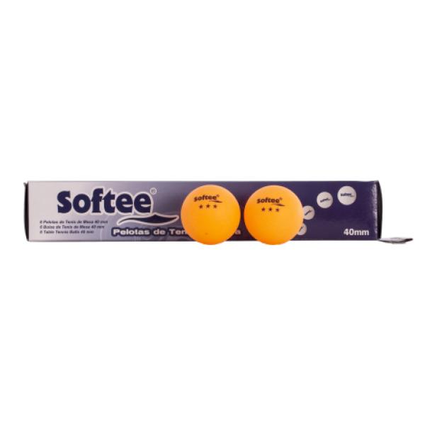 Caja 6Uds Pelotas Tenis de Mesa 40Mm Softee