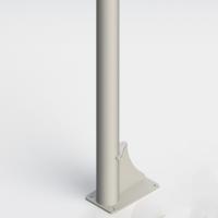 Jgo Canastas Antivandalicas Baloncesto New Tubo 114 Mm Lacada -Incluye Aros, Redes y Tableros-