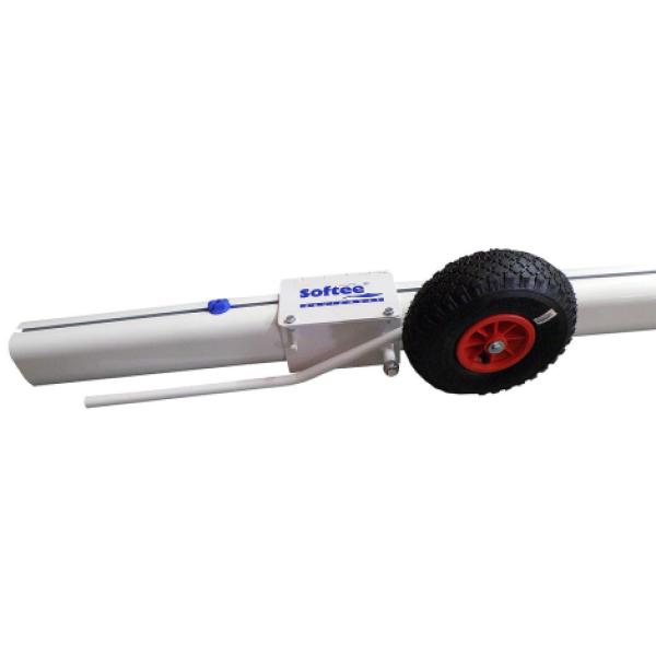 Juego de 2 Ruedas Deluxe para Porterías de Aluminio Trasladables Fútbol Sección 90 Mm