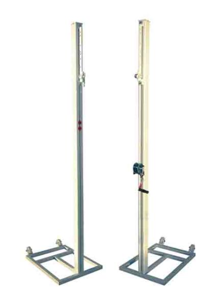 Juego Postes Voleibol Trasladables de Aluminio Sección Cuadrada 80X80Mm