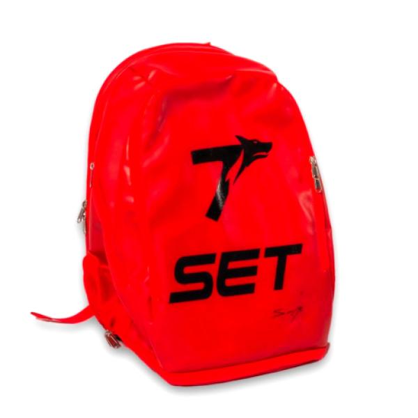 Mochila Set Sanyo Piel Roja