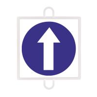 Panel de Señalización Tráfico de Obligación Nº 1 (Sentido)
