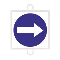 Panel de Señalización Tráfico de Obligación Nº 2 (Sentido Dcha - Izq)