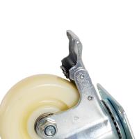 Rueda de Nylon Giratoria con Freno