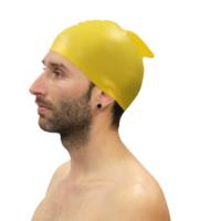 Lote 10 Gorros Natación Silicona con Aleta Softee