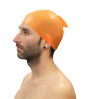 Lote 10 Gorros Natación Silicona con Aleta Softee