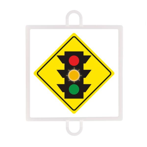 Panel de Señalización Tráfico de Advertencia Nº 2 (Semáforo Ambar)