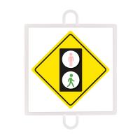 Panel de Señalización Tráfico de Advertencia Nº 4 (Peatones Verde)