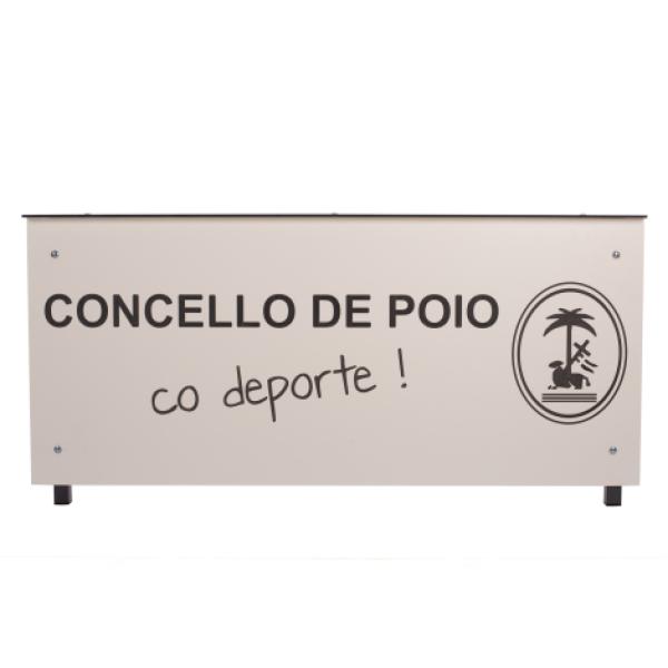 Mesa Anotadores Basic Fenólico 8Mm Blanco Personalizable