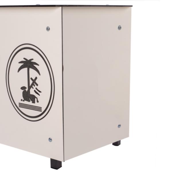Mesa Anotadores Completa Fenólico 8Mm Blanco Personalizable