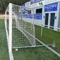 Juego Porterías Aluminio Fútbol 7 120X100 Mm Abatibles con Arquillos Cincados