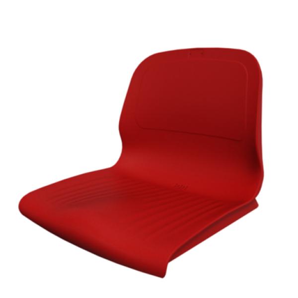 Asiento Pvc con Respaldo Spark Cr M4 Rojo