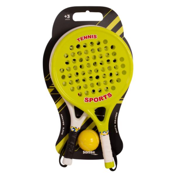 Juego de Dos Raquetas con Pelota Softee Plio