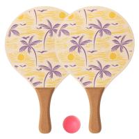Juego de Palas de Playa de Madera con Pelota Softee Palm