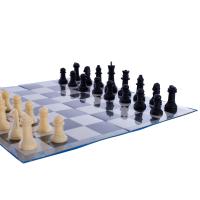 Tablero Ajedrez 33 Cm Plegable -Incluye Fichas Sencillas-