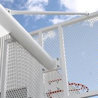 Juego de 2 Canastas Antivandalicas Minibasket New Tubo 114 Mm Lacada -Incluye Aros, Redes y Tableros-