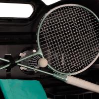 Set Bádminton Portátil con 2 Raquetas