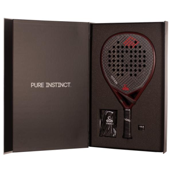 Pack Pala de Pádel Vibor-A Titan 12K Red