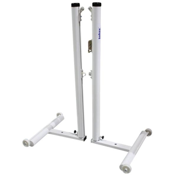 Juego de 2 Postes Bádminton Aluminio Deluxe Tubo 90Mm