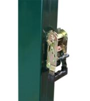 Juego de 2 Postes de Voleibol Metálicos Cuadrados 80X80Mm Fijos
