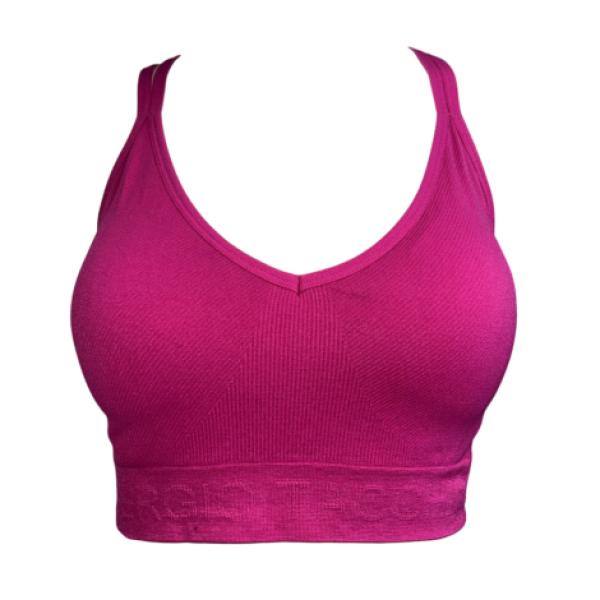 Sujetador sin Costuras Tacchini Fucsia