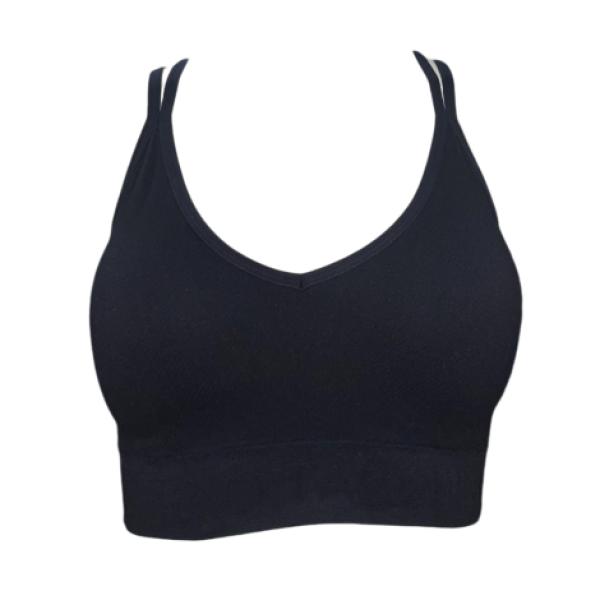 Sujetador sin Costuras Tacchini Negro