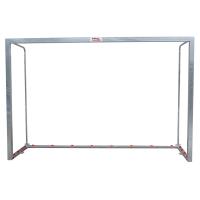 Juego Porterías Galvanizadas Fútbol Sala/Balonmano Metálicas Trasladables 80X80Mm con Base 80X40Mm