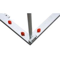 Juego Porterías Galvanizadas Fútbol Sala/Balonmano Metálicas Trasladables 80X80Mm con Base 80X40Mm