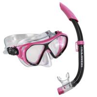 Set Máscara U.s. Divers Combo Dorado Ii Jr