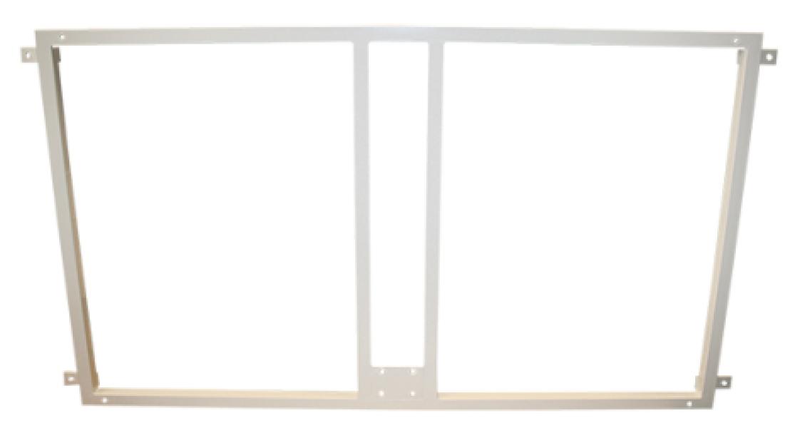 Soporte Metalico para Sujeccion Tablero y Aro Baloncesto a la Pared- Blanco