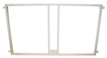 Soporte Metalico para Sujeccion Tablero y Aro Baloncesto a la Pared- Blanco