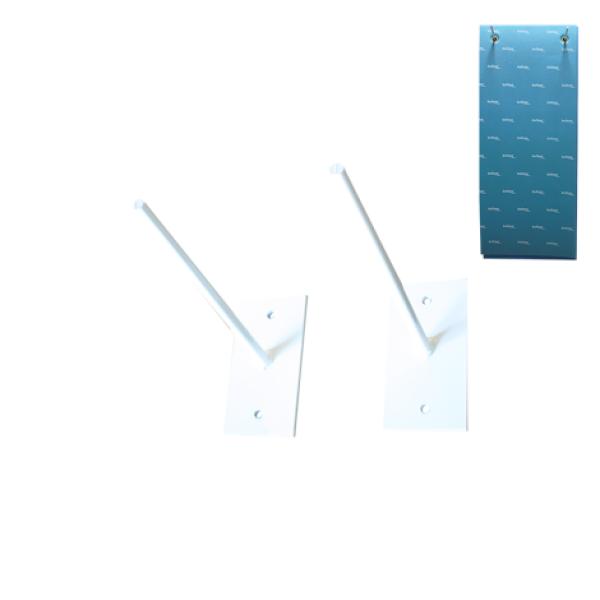 Soporte Pared Colchoneta con Agujeros 2 Piezas