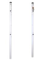 Juego de 2 Postes Multialturas Aluminio Tubo de 90Mm Fijos