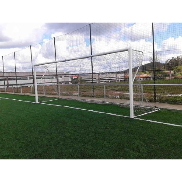 Juego de 2 Bases Porterías Fútbol 11 para Recogida de Red