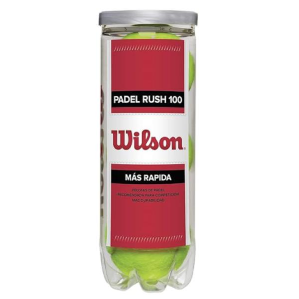 Bote 3 Pelotas de Pádel Wilson Rush 100