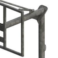 Jgo Canastas Antivandalicas Minibasket New Tubo 114 Mm Galvanizadas -Incluye Aros, Redes y Tableros-