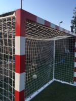 Jgo Porterías F.sala/Balonmano Metálicas Trasladables 80X80Mm con Base 80X40Mm